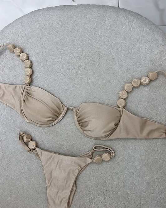 Golden Glam High Waist Bikini